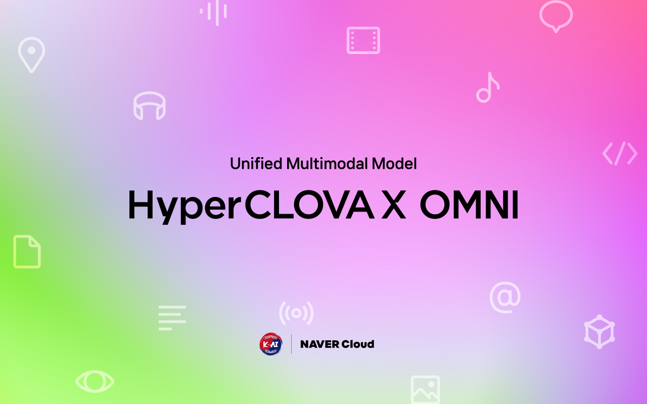 Image for HyperCLOVA X OMNI : 국가대표 AI, 옴니모델을 향한 여정